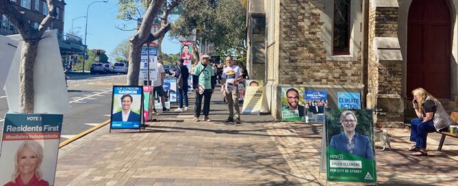 Oxford St polling booth 2024