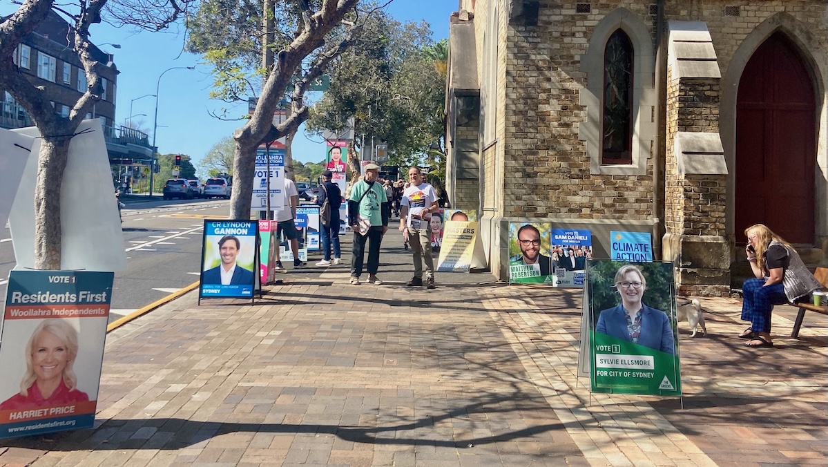 Oxford St polling booth 2024