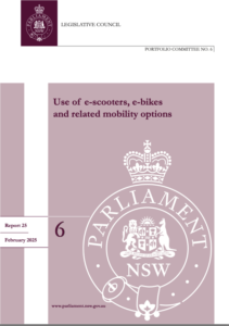 E-Bike Parliamentary Report cover page