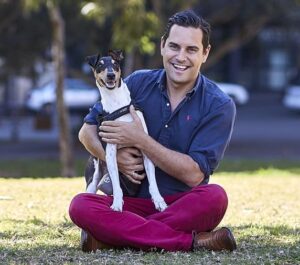 Alex Greenwich and dog
