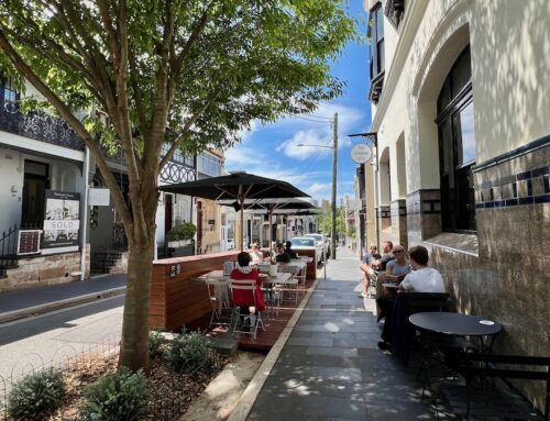 Parklets in the streets of Paddington