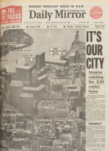 Daily Mirror, August 20 1968 showing plans for Woolloomooloo