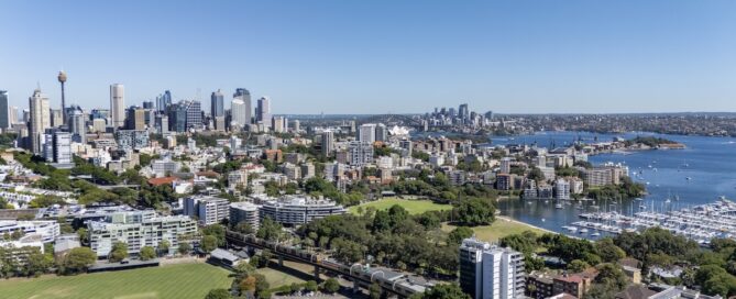 View of Sydney from the east