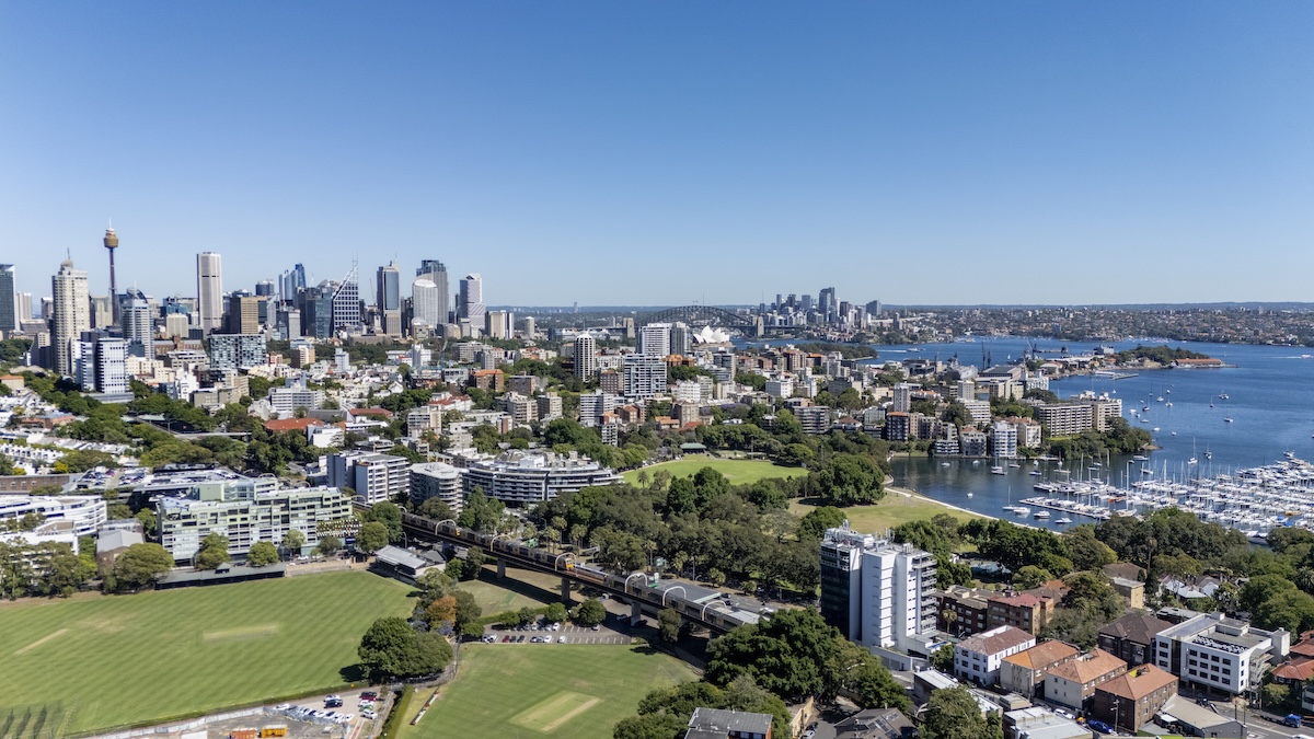 View of Sydney from the east