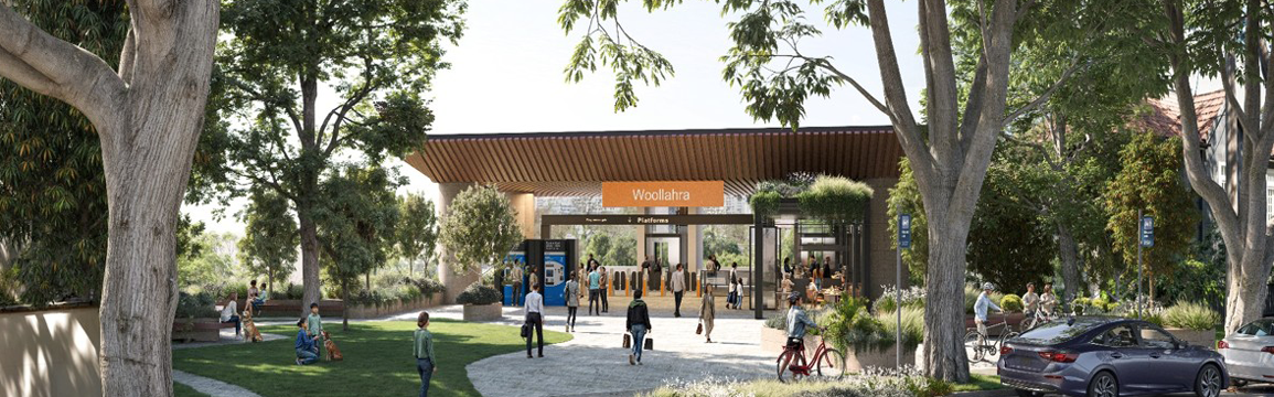 Woollahra Station artists impression